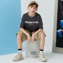24日10点：Kappa 卡帕 男童T恤 深灰色