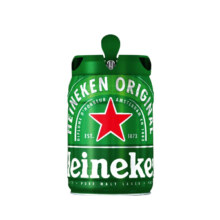 京东百亿补贴：Heineken 喜力 铁金刚 啤酒 5L 铁桶装