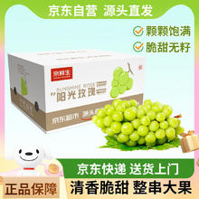 Mr.Seafood 京鲜生 云南阳光玫瑰葡萄3斤装单果6g起 时令水果 源头直发