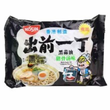 再补货：出前一丁 黑蒜油猪骨汤风味方便面 100克*5包