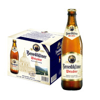 Benediktiner 百帝王 修道院 小麦白啤酒 500ml*12瓶 整箱装 德国原装进口
