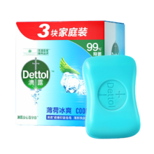 京东PLUS、概率券：滴露（Dettol）健康香皂薄荷冰爽3块装 抑菌99%