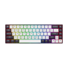 plus：红龙（REDRAGON）M68有线磁轴机械键盘 白黑