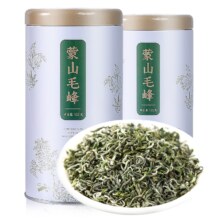 春上早毛尖 2024新茶特级 明前蒙山毛尖茶叶 绿茶 礼盒装 金罐毛尖 2罐