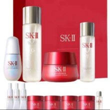 再降价、京东百亿补贴、plus会员：SK-II神仙水230ml+面霜50g+小灯泡30ml护肤品套装sk2化妆品全套skii+赠品 海尔电动牙刷  HTA2小摩刷