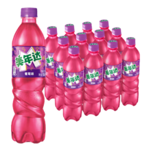 plus会员：百事可乐美年达可乐葡萄味 汽水碳酸饮料 500ml*12瓶*2件+凑单