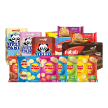 临期品：nabati 纳宝帝 巧克力味威化饼干145g/盒