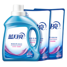 蓝月亮 深层洁净洗衣液 2kg瓶+1kg*2袋 8斤*2件
