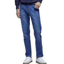 京东PLUS：京东京造 经典系列 男士牛仔长裤 6941592786351 新中蓝