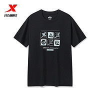 XTEP 特步 短袖男女2024夏季新款宽松情侣款纯棉T恤透气宽松运动上衣
