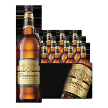Budweiser 百威 黑金拉格啤酒 600ml*12瓶 整箱装