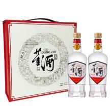 董酒 复刻系列 白标 董香型白酒 54度 430ml*2 礼盒装