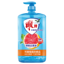 plus会员:雕牌 红柚薄荷洗洁精1kg *2件