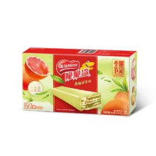 雀巢（Nestle）脆脆鲨威化饼干西柚绿茶味24条446.4g 休闲零食 季节限定