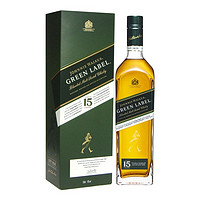 JOHNNIE WALKER 尊尼获加 绿牌 15年 调和 苏格兰威士忌 43%vol 750ml 单瓶装