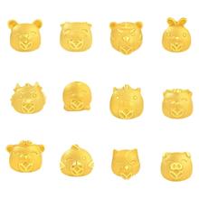 老庙黄金 七夕礼物旺生肖系列 1020001092 生肖马足金转运珠