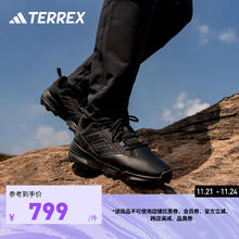 adidas 阿迪达斯 UNITY LEA LOW户外运动登山徒步鞋男女阿迪达斯官方TERREX 黑色/灰色 41(255mm)