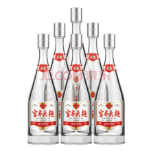 PLUS会员：宝丰大曲 时间经典 清香型白酒 50度500ml*6瓶整箱装  中秋送礼