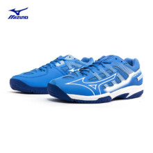 美津浓（MIZUNO）羽毛球鞋 轻便透气专业羽毛球鞋 专项训练鞋GATE SKY plus2 01/蓝色/白色 39