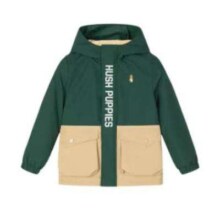 PLUS会员：Hush Puppies 暇步士 HPODND27CC803 儿童厚风衣 丛林绿 120cm