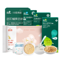 plus会员:英氏（Engnice）宝宝进阶辅食尝鲜装礼盒6-12月适用 2套装
