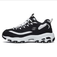 PLUS会员：Skechers 斯凯奇 秋冬加绒复古情侣运动鞋经典老爹鞋厚底熊猫鞋 女款