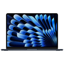 京东百亿补贴:Apple MacBook Air 2024款 13.6英寸 8核M3芯片(10核图形处理器) 16G 512G 午夜色 轻薄笔记本电脑