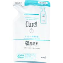 珂润（Curel）保湿洁颜泡沫130ml补充装 氨基酸洗面奶 礼物 成毅代言