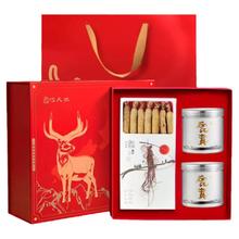 巧天然 长白山人参鹿茸礼盒120g 中秋节礼盒