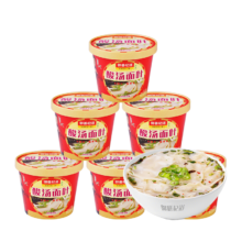 PLUS会员: 御善杞道 酸汤面叶 虾米紫菜味 110g*6桶