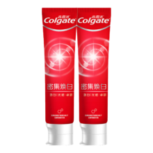 PLUS会员、需首购：Colgate高露洁 密集焕白美白牙膏 清爽薄荷味120g*2