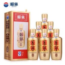 茅台 赖茅金樽 53度酱香型白酒500mL*6瓶