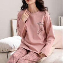 plus会员：FENTENG 芬腾 睡衣女纯棉秋季长袖套装家居服