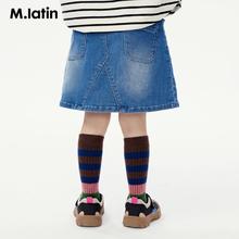 M.Latin 马拉丁 女童牛仔裙 123723514A