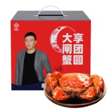 再降价、PLUS会员：今锦上 现货大闸蟹（去绳足重） 全母1.7-2.0两/只 8只礼盒装