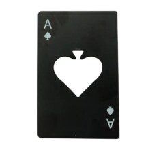 概率券：黑桃A创意开瓶器 黑+银-2个装