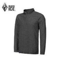 BLACKICE 黑冰 男款户外轻量保暖1/2拉链抓绒衣