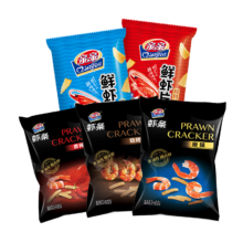 PLUS会员：Qinqin 亲亲 虾条虾片组合装 5口味 400g