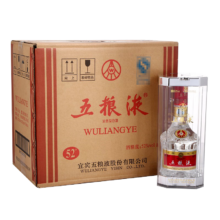京东百亿补贴：五粮液 普五 第七代 2016年 52度 浓香型白酒 500ml*6瓶 原箱 整箱装