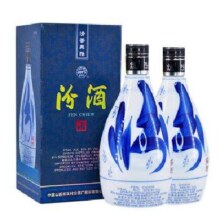 京东百亿补贴：汾酒 青花30 2015年 53度 酱香型白酒 375ml*2瓶 礼盒装