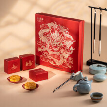 plus会员：全聚德 中华老字号 燕京八景月饼礼盒 630g