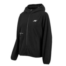 SKECHERS 斯凯奇 女款摇粒绒连帽外套 P423W071-0018
