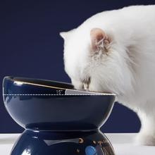 呵护猫脖儿、88VIP：hipidog 嬉皮狗 陶瓷猫碗 保护颈椎
