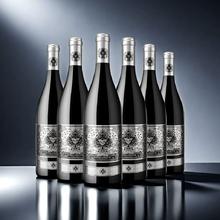 中秋送礼 酷溪黑桃A干红葡萄酒6支礼盒装