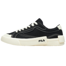 FILA FUSION斐乐女鞋帆布鞋女 低帮板鞋POP轻质帆布鞋休闲运动鞋女 黑-BK 36.5