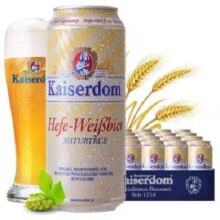 京东百亿补贴：Kaiserdom 凯撒 小麦白啤 德国原装进口 500ml*24罐 整箱