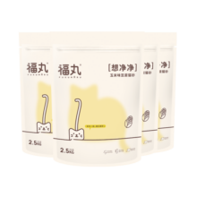 福丸 玉米豆腐猫砂 结团低粉尘 可冲厕所 猫沙奶香味 10kg 2.5kg*4包