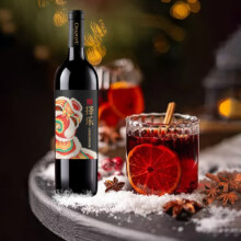 张裕 择乐 半干型赤霞珠红葡萄酒750mL*2件 送双支礼袋1个