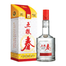 再降价、京东百亿补贴、plus会员：五粮液（WULIANGYE）五粮春 第一代 经典浓香型白酒 50度 500mL*6瓶 整箱装