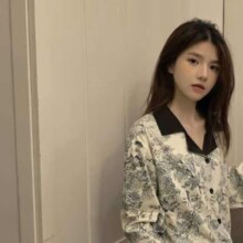 plus会员：浪莎 中国风睡衣 水墨印花长袖 可外穿家居服套装